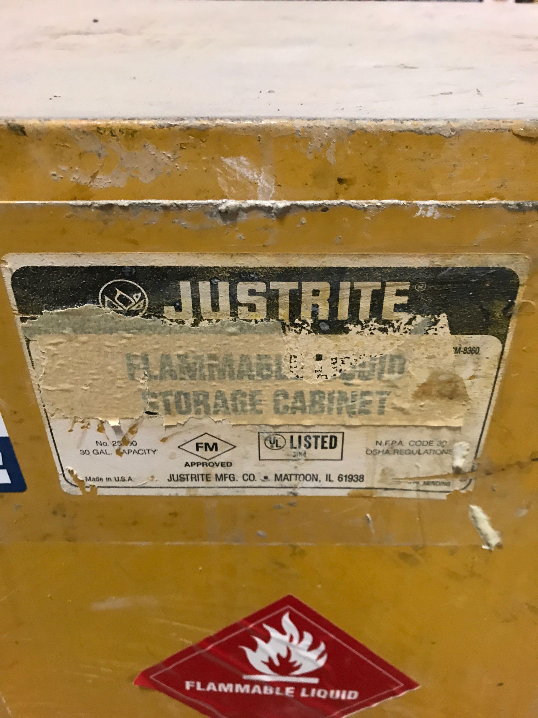 JUSTRITE FLAMMABLE LIQUID STORAGE CABINET