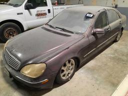 2001 MERCEDES BENZ S500 (NO KEY, NO TITLE)