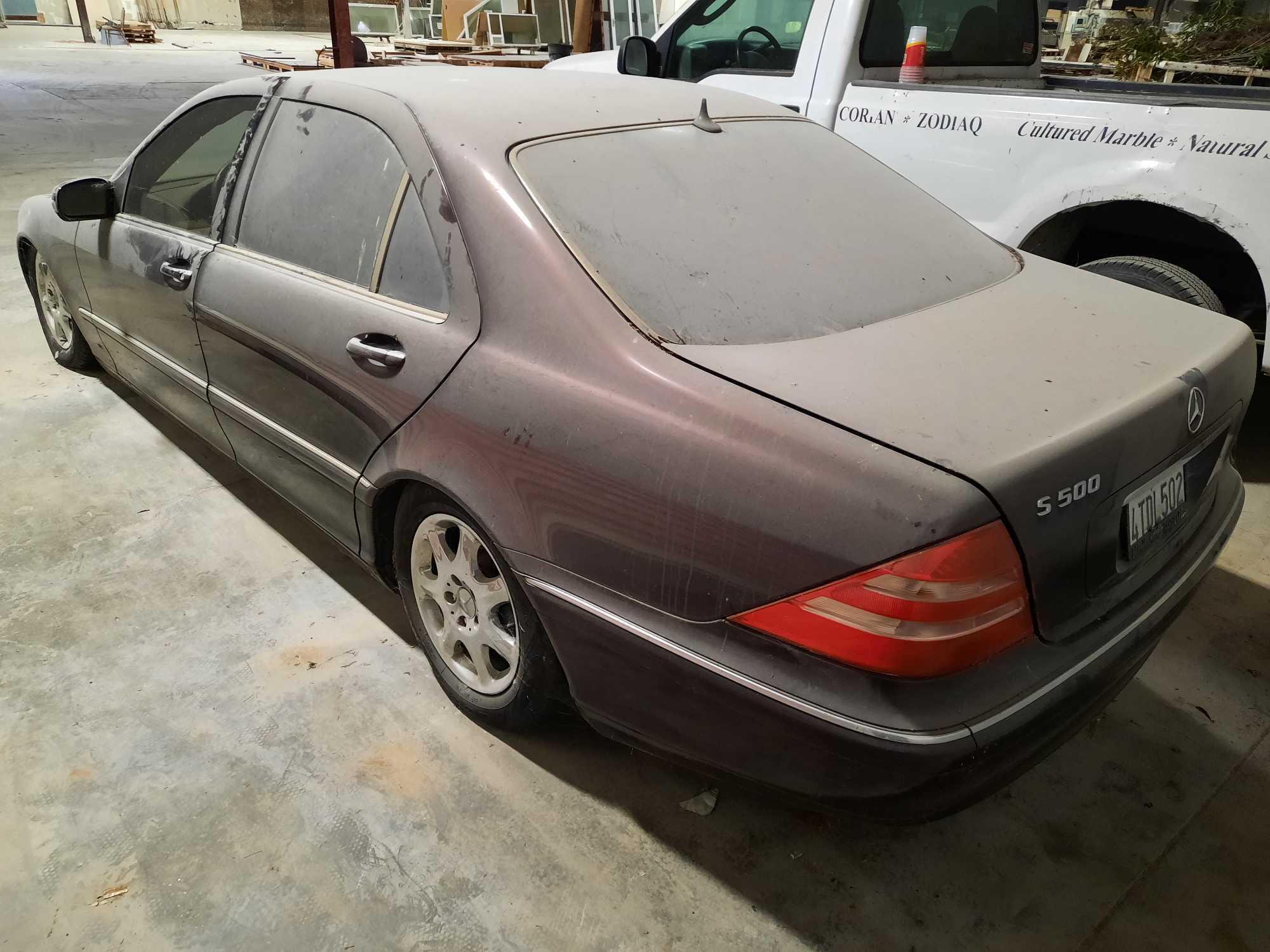 2001 MERCEDES BENZ S500 (NO KEY, NO TITLE)