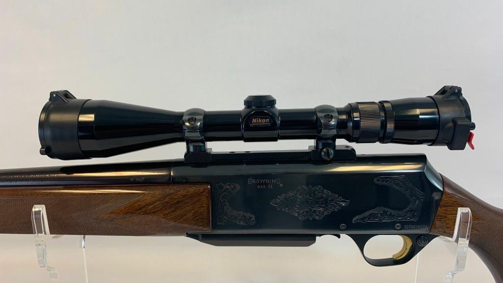 BROWNING BAR MARK II SAFARI RIFLE W/ NIKON SCOPE