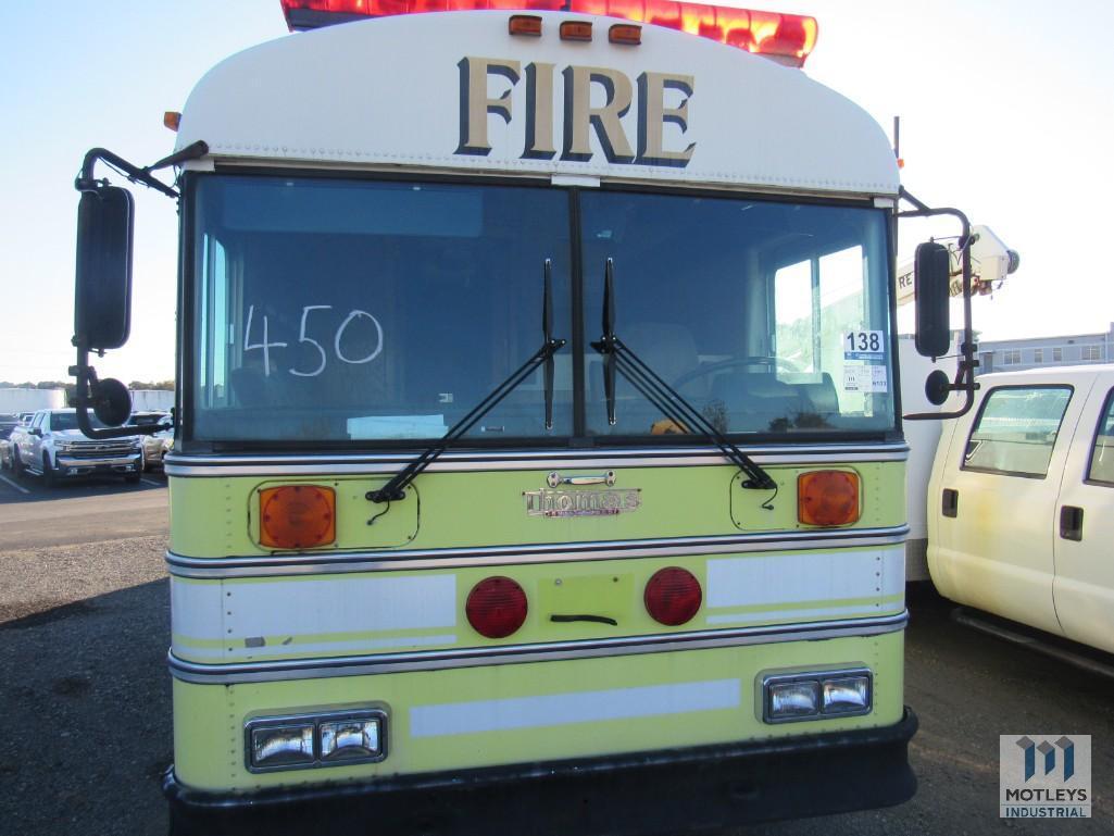 1989 Thomas Built Buses Saf-T-Liner C2 Bus, VIN # 1T7A2R814K1639059