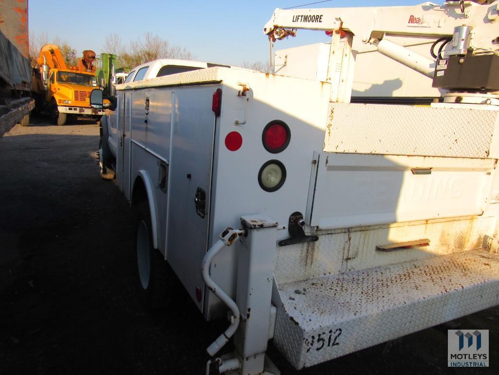 2006 Ford F-550 4x4 Crew Cab Service Truck, VIN # 1FDAW57P66EB19472