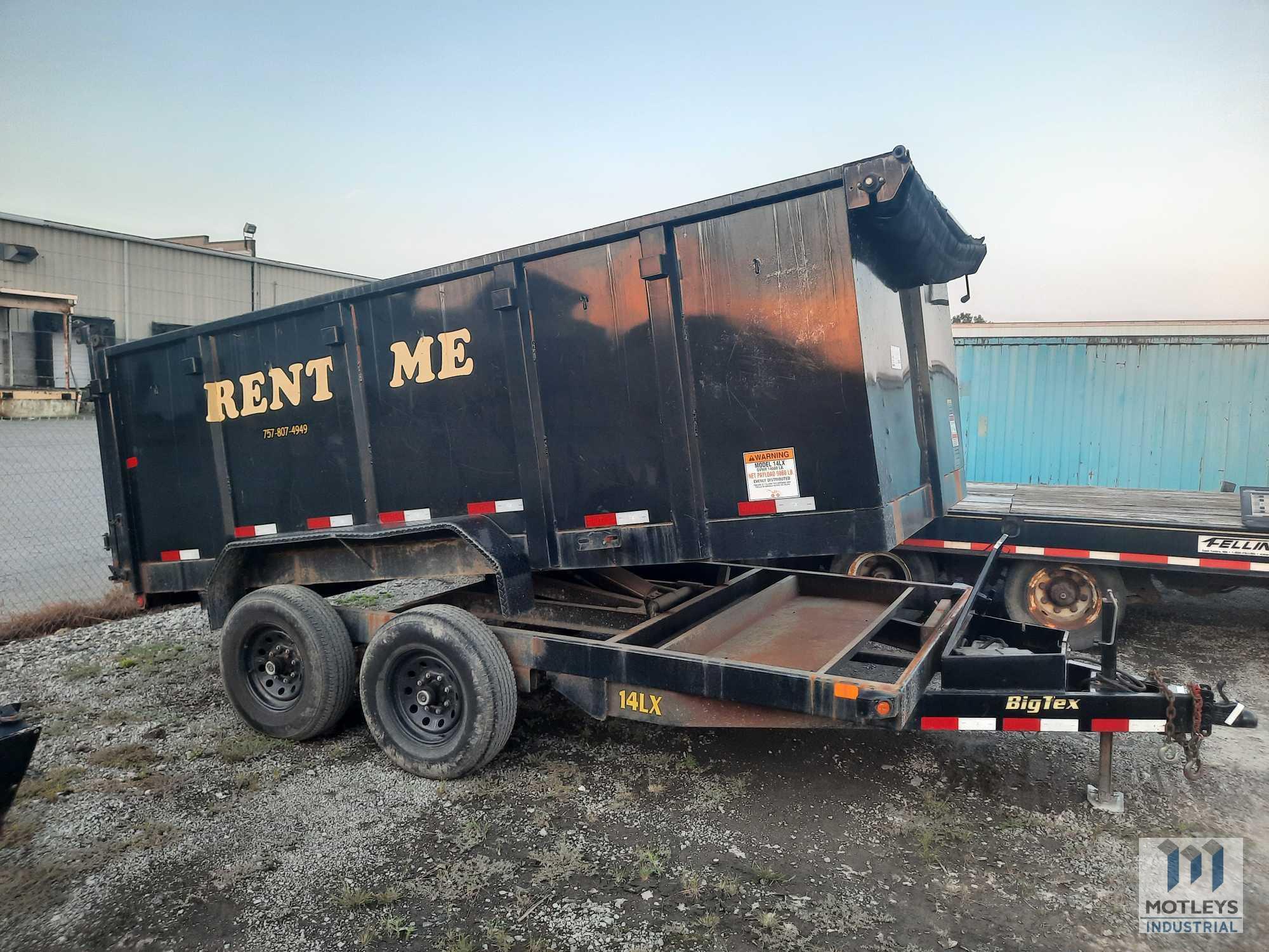 2019 Big Tex Uitlity Trailer, VIN # 16VDX1422K3056428