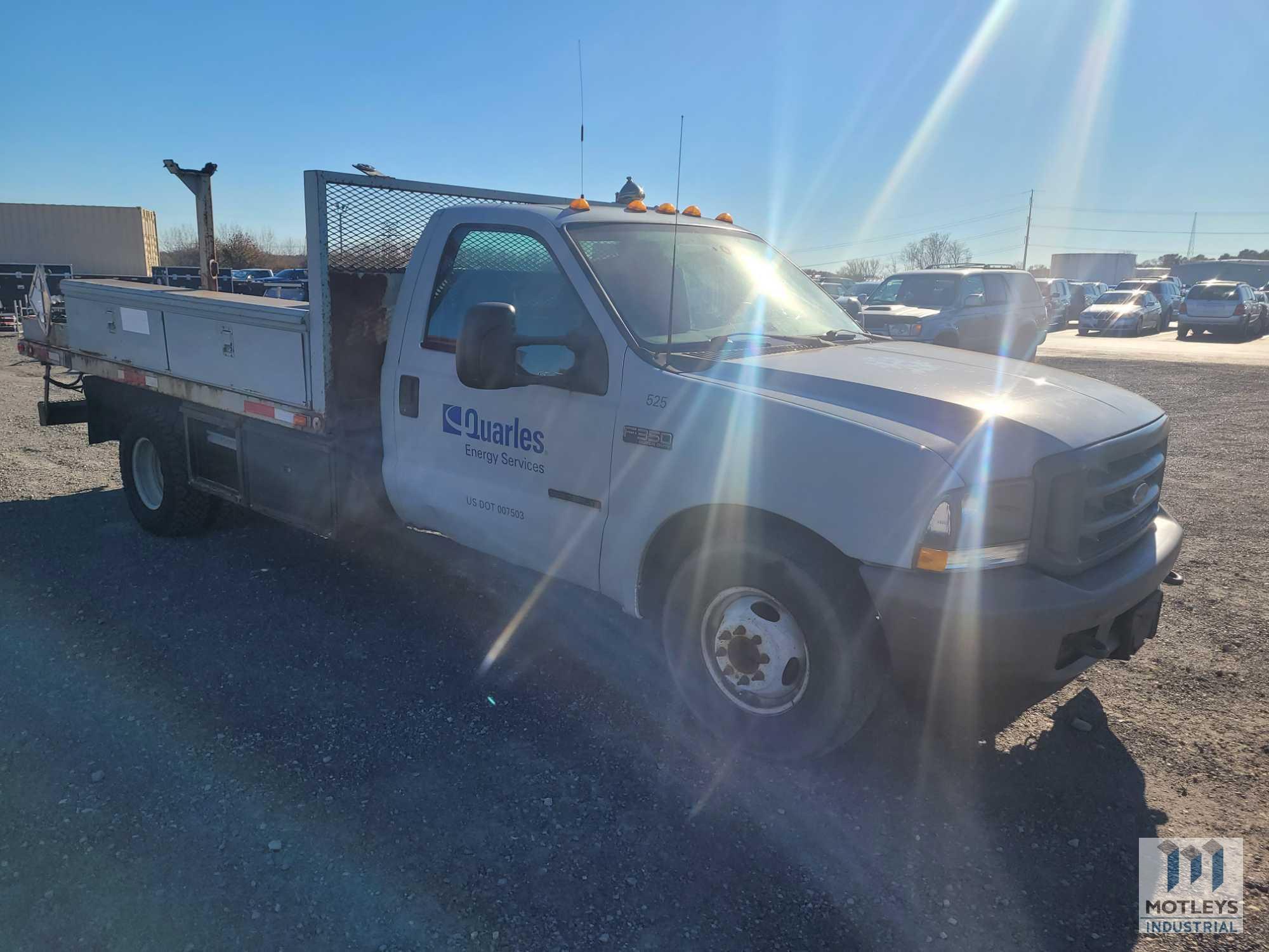 2003 Ford F350 Flat Bed Service Truck