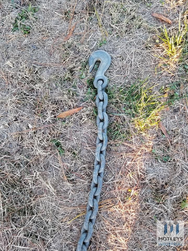 10.5' of 1/2" Heavy Duty Galvanized Chain & a Ratchet Strap