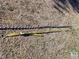 10.5' of 1/2" Heavy Duty Galvanized Chain & a Ratchet Strap