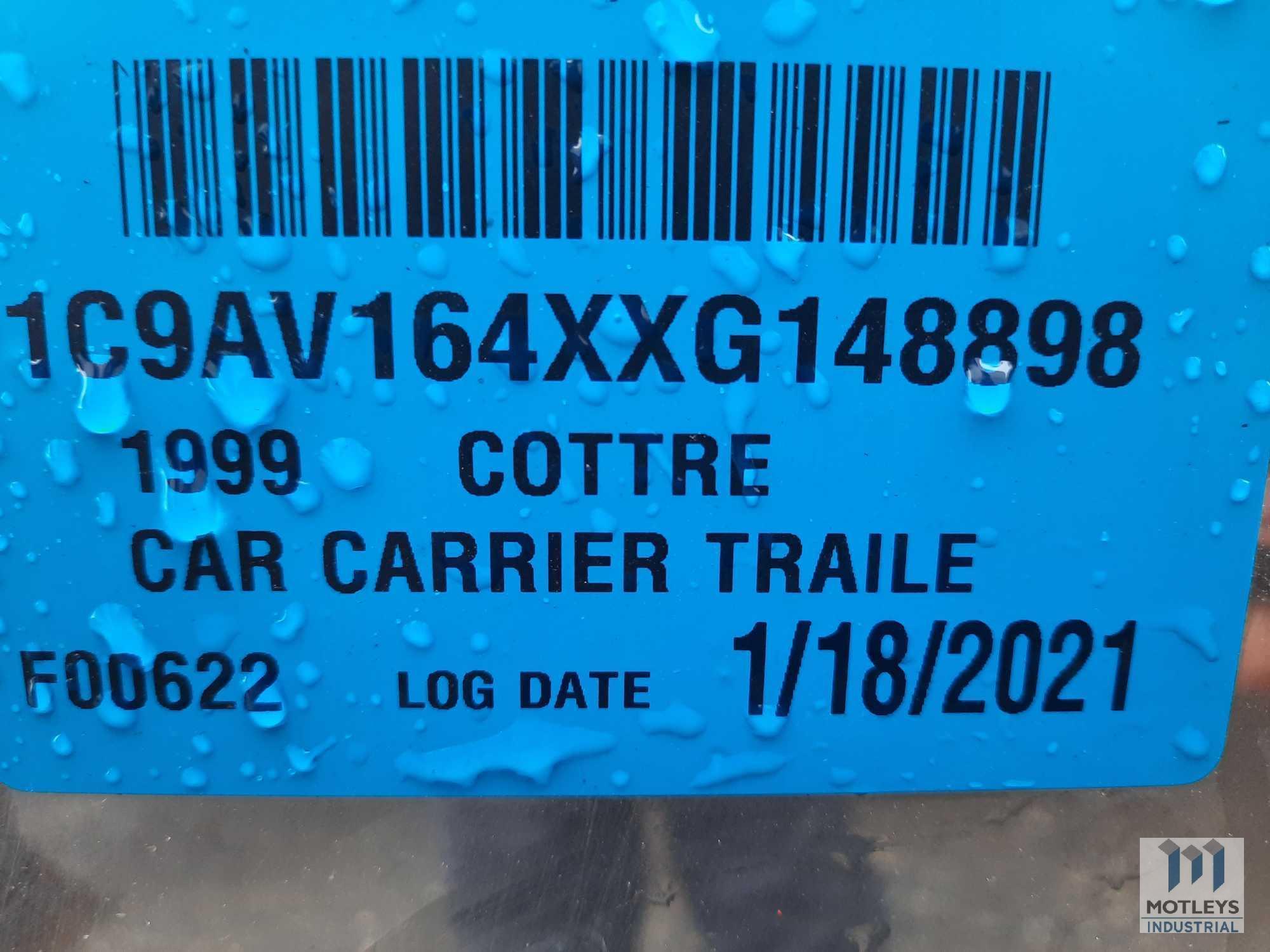 1999 48 FT. COTTRELL T/A CAR HAULER TRAILER (TITLE DELAY)