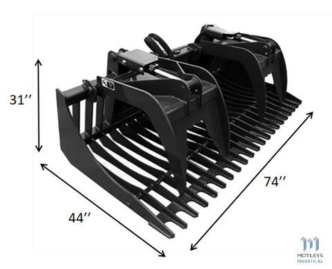 2021 72" Hydraulic Rock Grapple Bucket