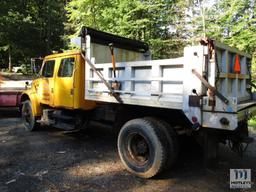 1996 International 4700 Crew Cab Single Axle Dump Truck