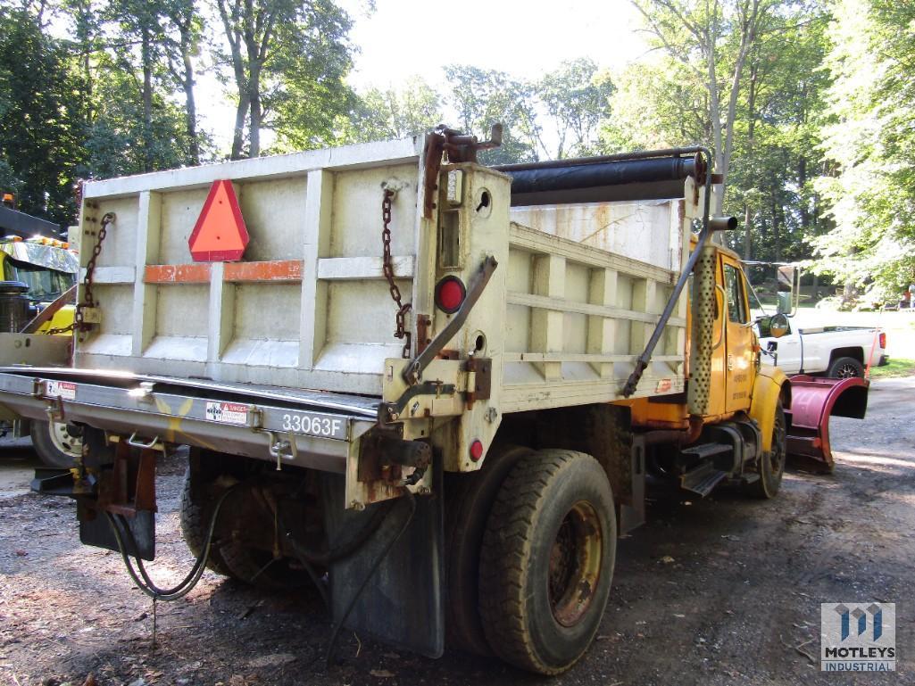 1996 International 4700 Crew Cab Single Axle Dump Truck