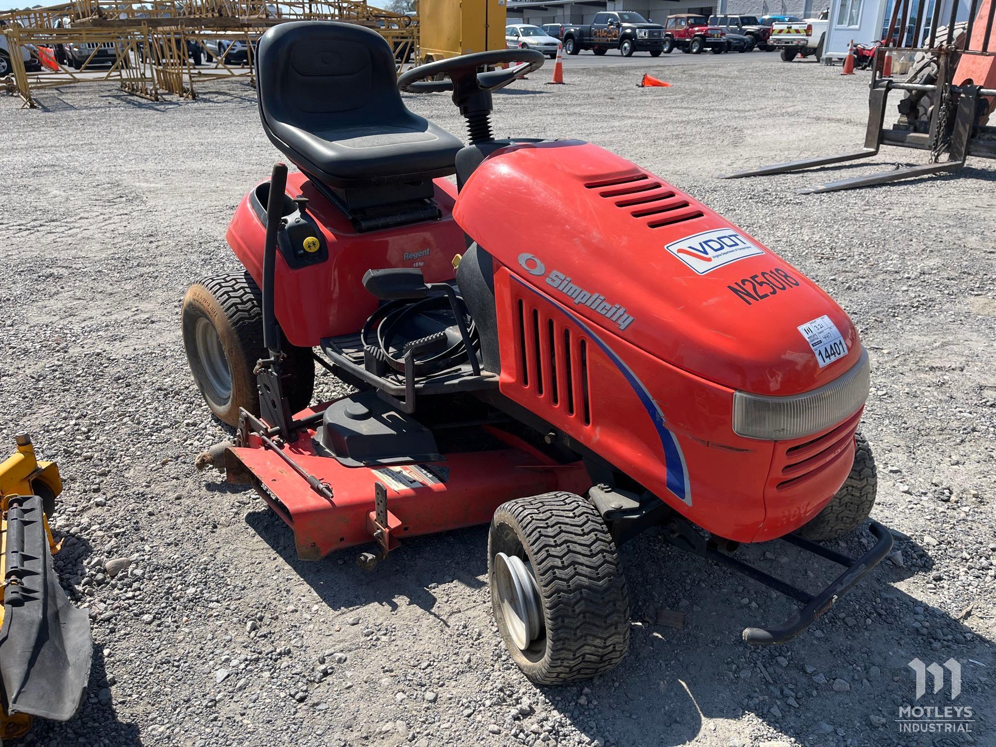 2005 Simplicity Regent Riding Mower