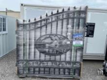 2024 Greatbear 14' Bi- Parting Wrought Iron Gates, 1 Set