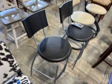 Metal and Plastic Stools