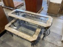 2 Glass Top Tables