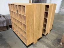 2 Double Sided Cubby Storage Units