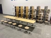 Mobile Folding Cafeteria Table