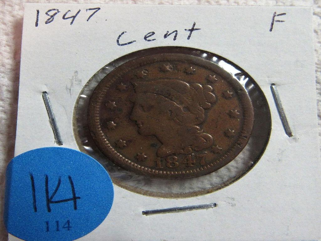 1847 Large Cent