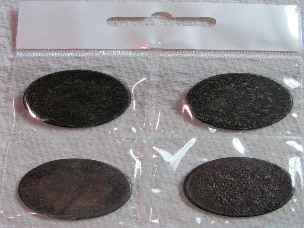 Sheet of 4 Draped Bust Large Cents