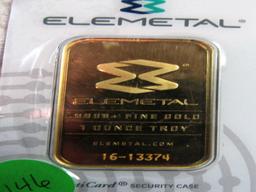 1 OZ ELEMETALGOLD BAR    16-13374