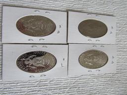 (4) Silver Clad Kennedy Half Dollars