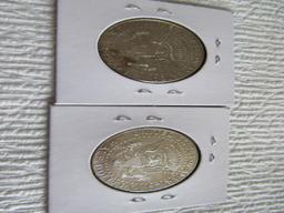 (2) Kennedy Half Dollars, all BU