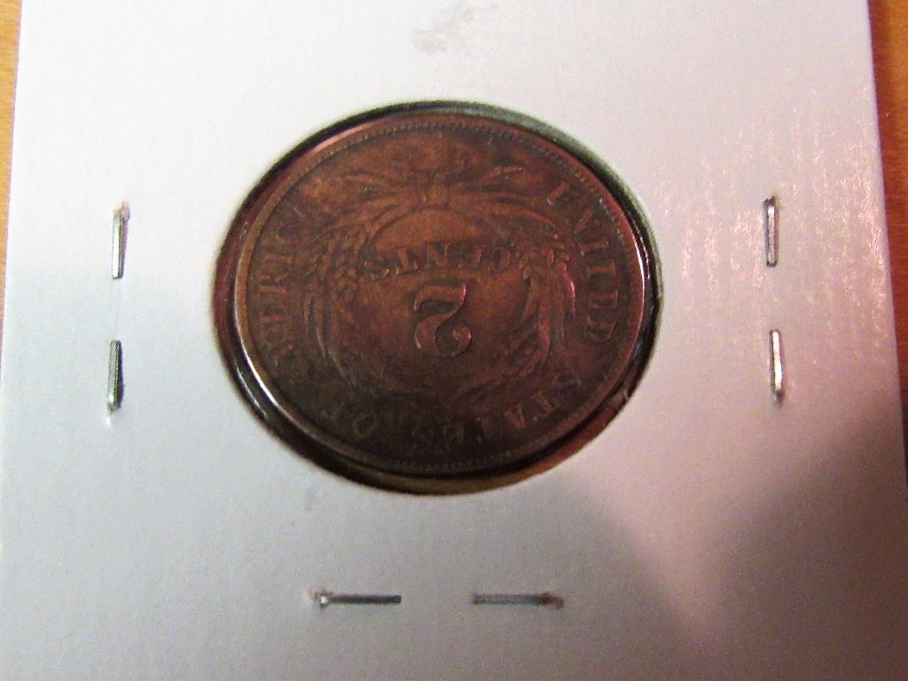 1864 2 Piece Cent