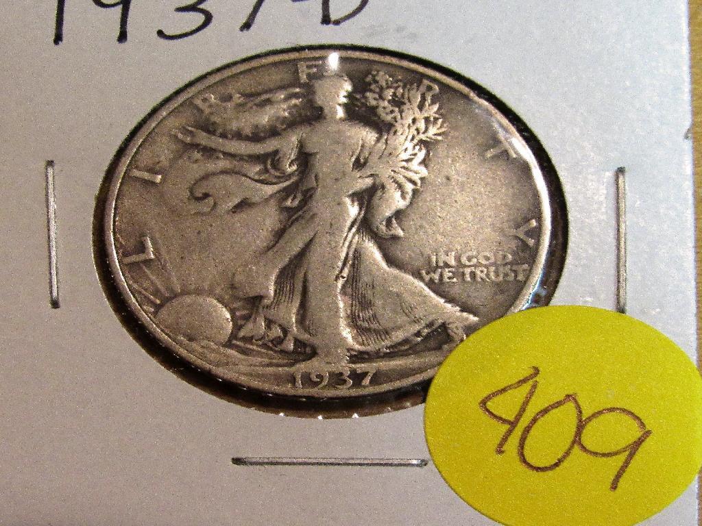 1937-D Walking Liberty Half Dollar