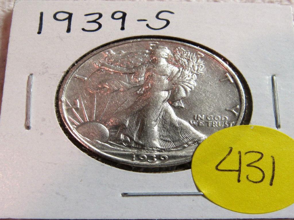 1939-S Walking Liberty Half Dollar