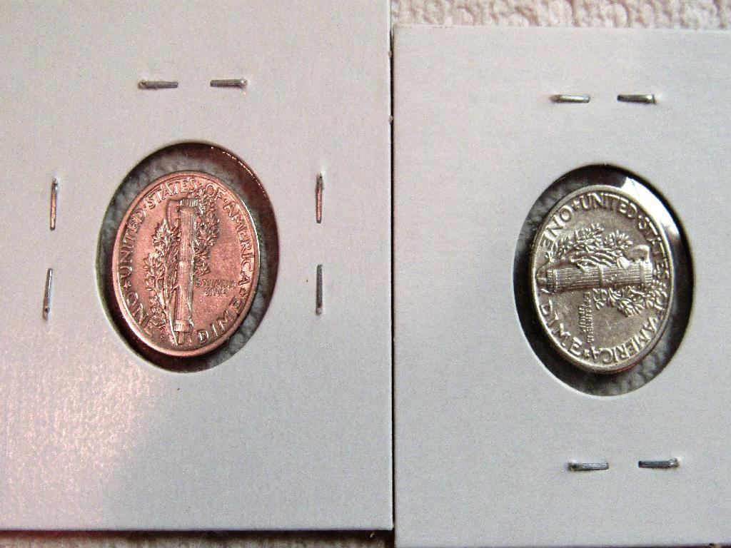 1917-S, 1926 Mercury Dimes