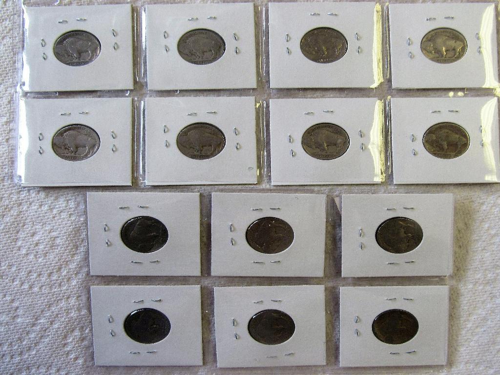 14 Buffalo Nickels