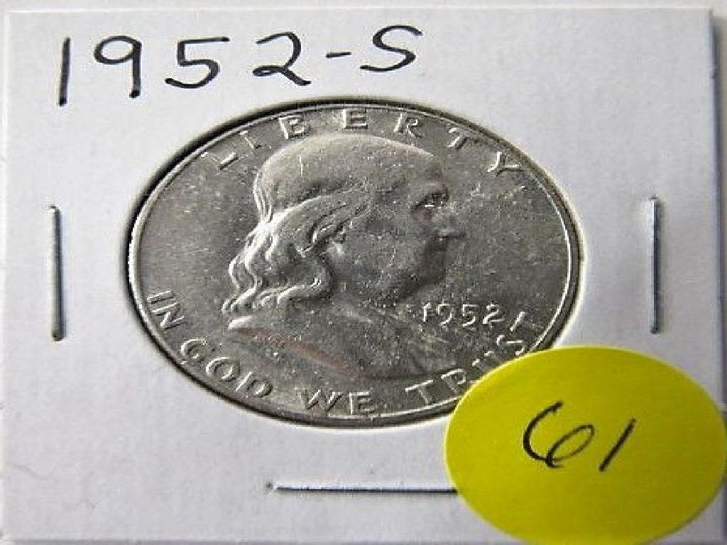 1952-S Franklin Half Dollar