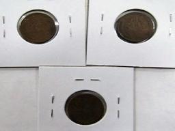 1909, 1909, 1915-D Lincoln Cents