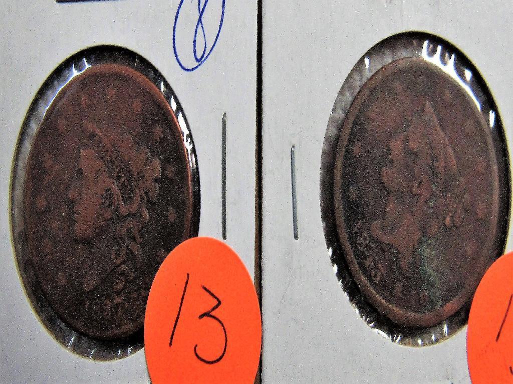 1837 and 1843 Large Cents