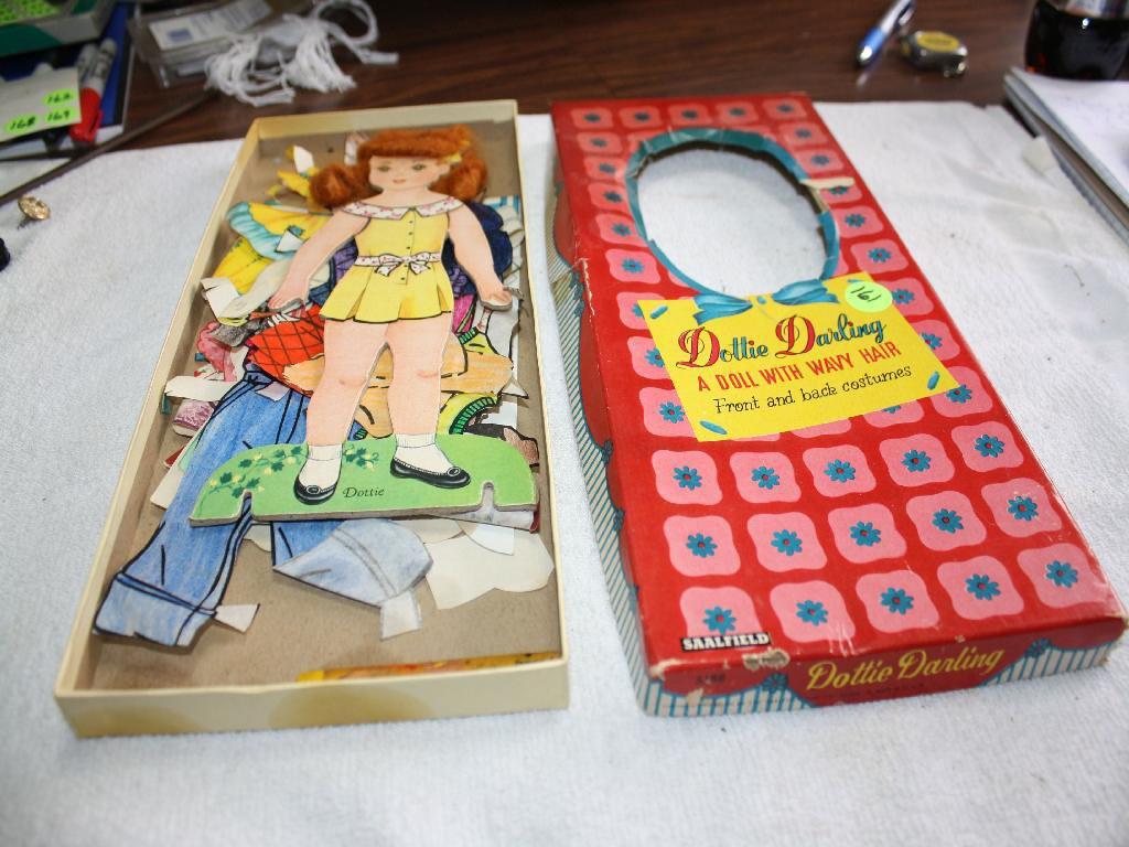 Vintage Dottie Darling Doll Cutout, 1950's