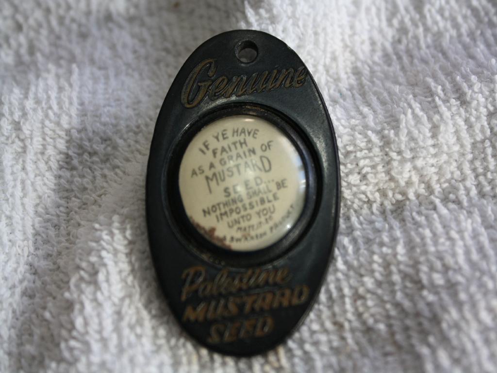 Advertising Palestine Mustard Seed Fob