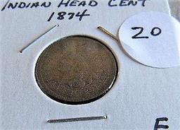 1874 Indian Head Cent