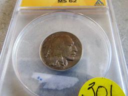 1938 d/s Buffalo Nickel in ANACS Slab