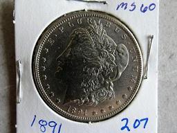 1891 Morgan Dollar