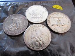 4 1 Oz. Silver Rounds