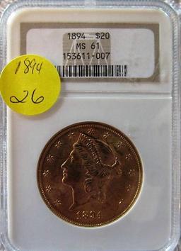 1894 $20.00 Gold Liberty