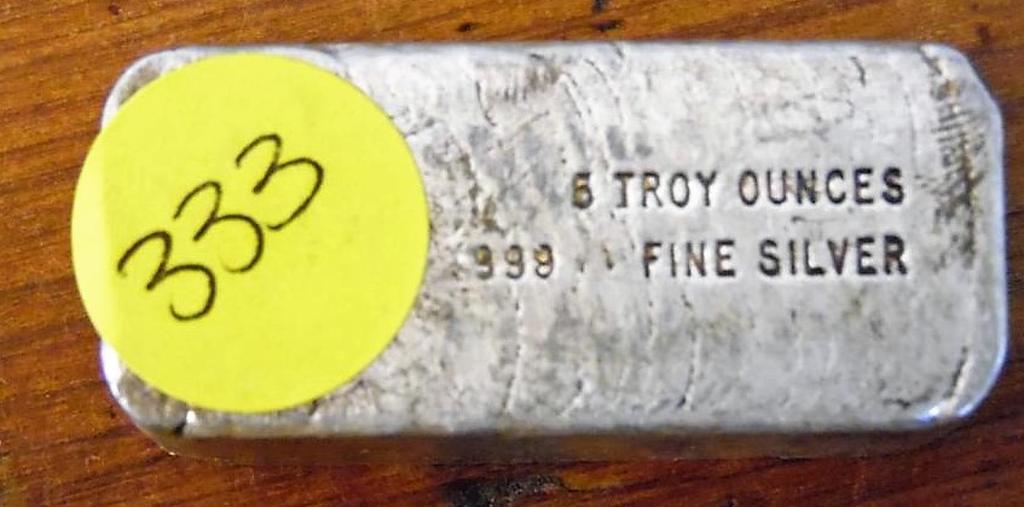 5 Troy oz 999 fine silver bar