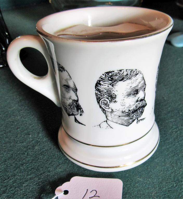 Black and White Image Moustache Mug