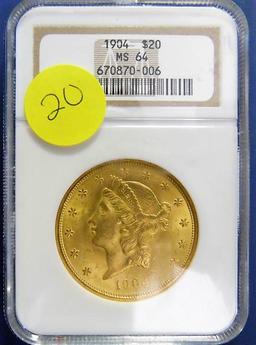 1904 $20 Gold Piece