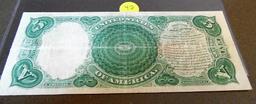 1907 Five dollar large note (wood chopper)