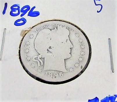 Better Date 1896-O Better Date Barber Quarter