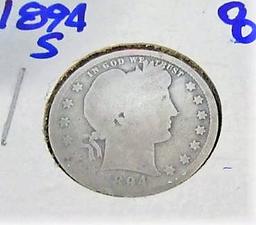 1894-s barber quarter