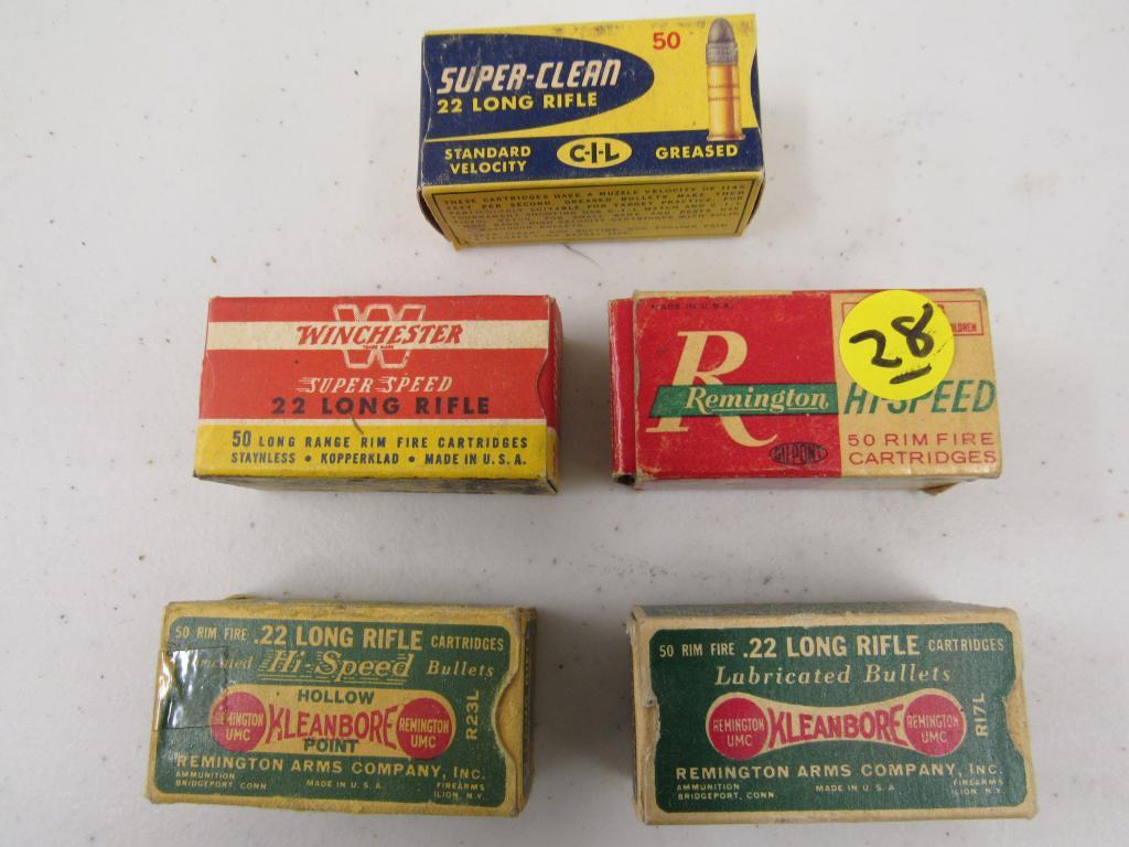 22 LR 5 boxes older