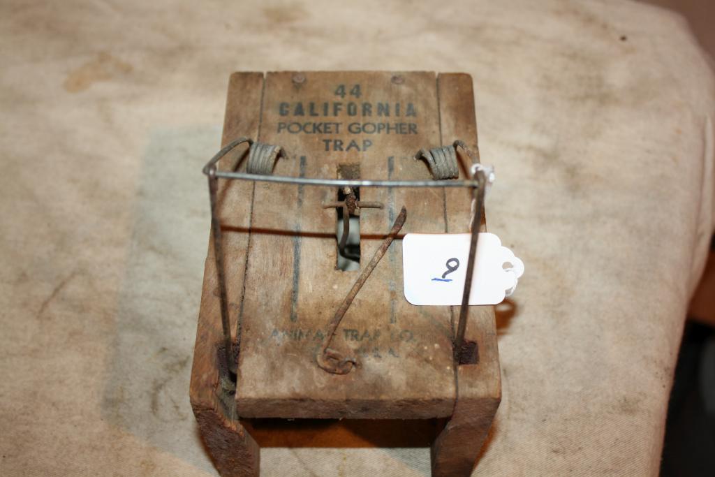 Rare California No. 44 Pocket Gopher Trap