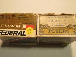 Peters Victor 12 ga 2 Boxes, Federal 12 ga 1 Box