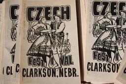 Antique Czech Festival Postcards
